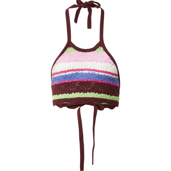 Monki Vyšívaný top modrá / jablková / ružová / bordová / šedobiela 54231254