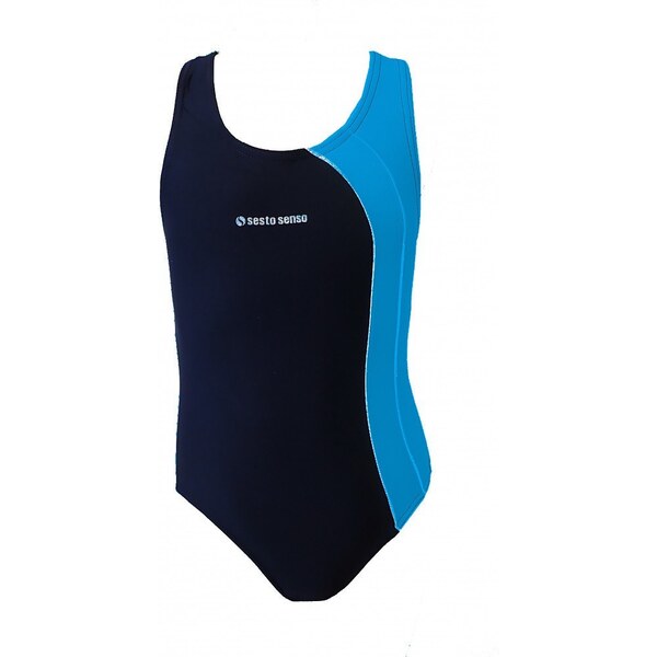 Dievčenské športové plavky Sesto Senso 690 Young Modrá 53437719