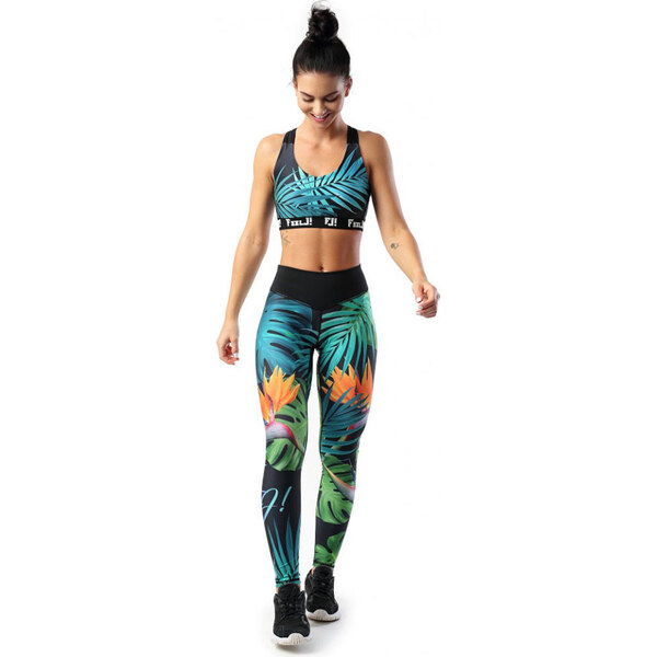 Glara Funkčné legíny s farebnou potlačou 32617762