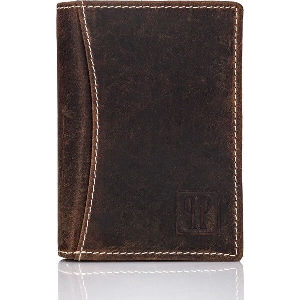 PAOLO PERUZZI Pánska kožená peňaženka | hnedá T-13-BR 32611820