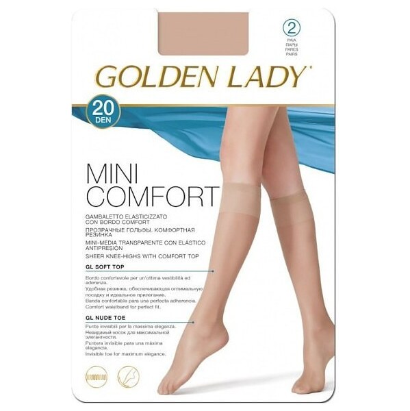 Podkolienky 2 kusy Golden Lady Mini Confort 20 den 42814636