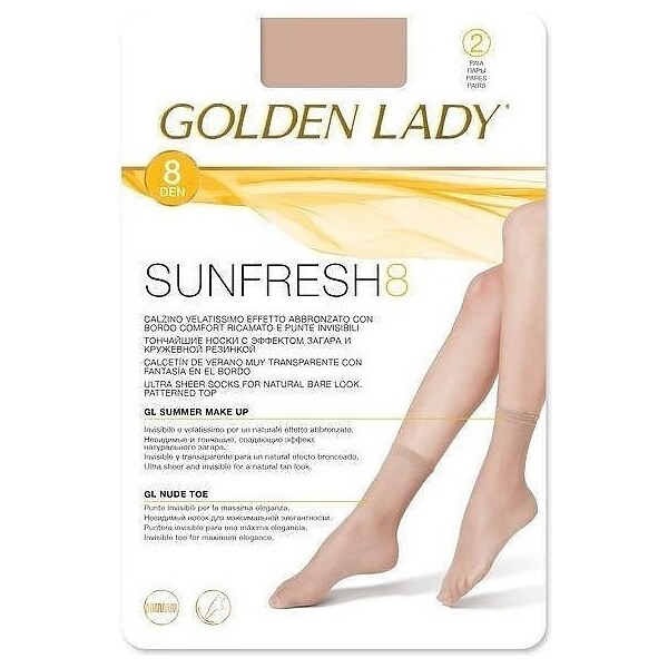 Pančuchové ponožky 2 kusy Golden Lady Sunfresh 8 den 34145912
