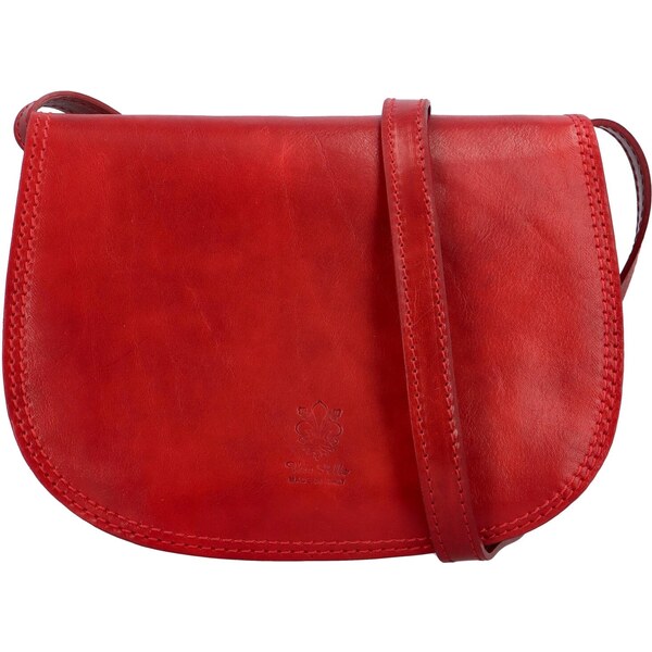 Delami Vera Pelle Dámska kožená crossbody kabelka červená - Delami 59093655