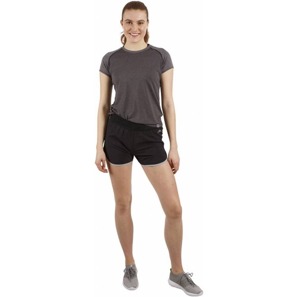 Womens Trespass Sadie Running Shorts in Black 50673518