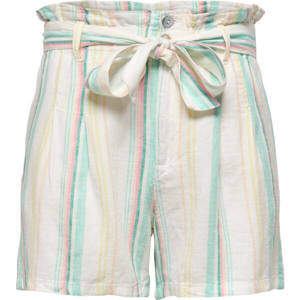 ONLY Plisované nohavice svetložltá / mätová / staroružová / biela 32739870