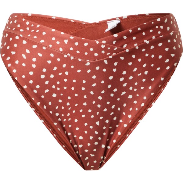 Hunkemöller Bikinové nohavičky Ari karamelová / biela 63209259