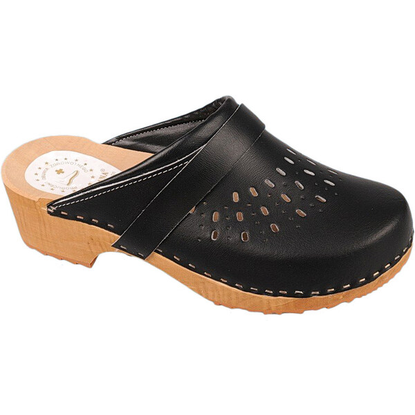 Glara Zdravotné dreváky dierované na podpätku 32741002