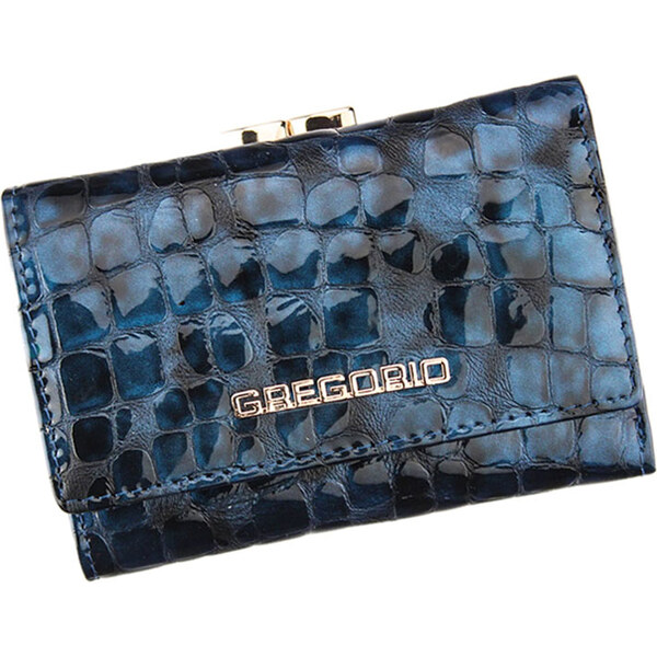 Dámska malá modrá kožená peňaženka Gregorio FS117 32651954