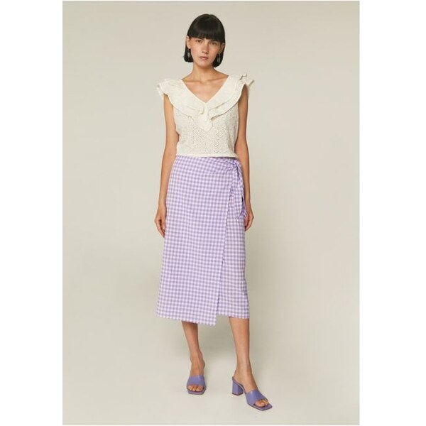 Compania Fantastica Fialová pepito midi sukňa 32775303