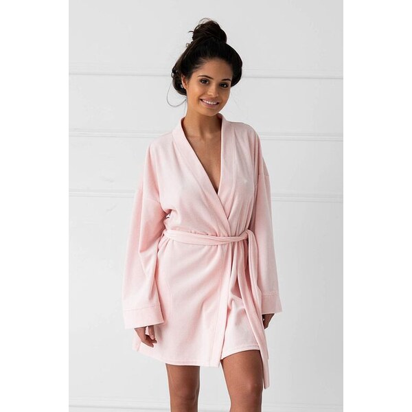 Sensis Velúrový župan Gianna svetle ružový 32804268