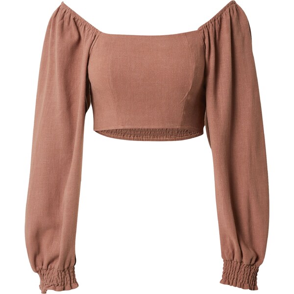 Nasty Gal Top čokoládová 58421162