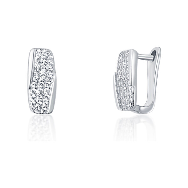 Ligot Strieborné náušnice so zirkónmi 46720349