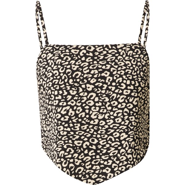 ABOUT YOU Top Daliah béžová / čierna 54231580