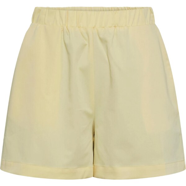 PIECES Nohavice Abby pastelovo žltá 54231408