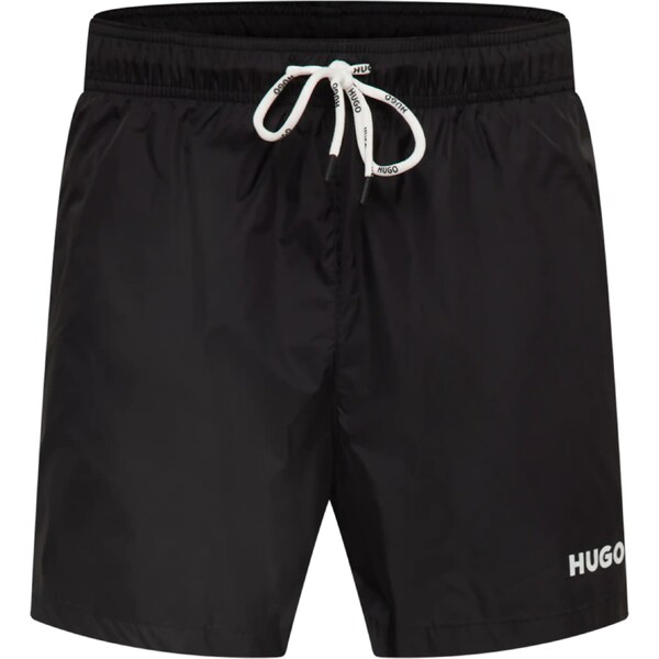 HUGO Plavecké šortky Haiti čierna / biela 32814011