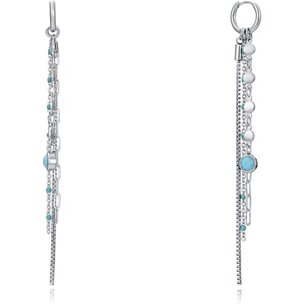 Viceroy Oceľové náušnice kruhy s príveskami 2v1 Kiss 15132E01000 66578216