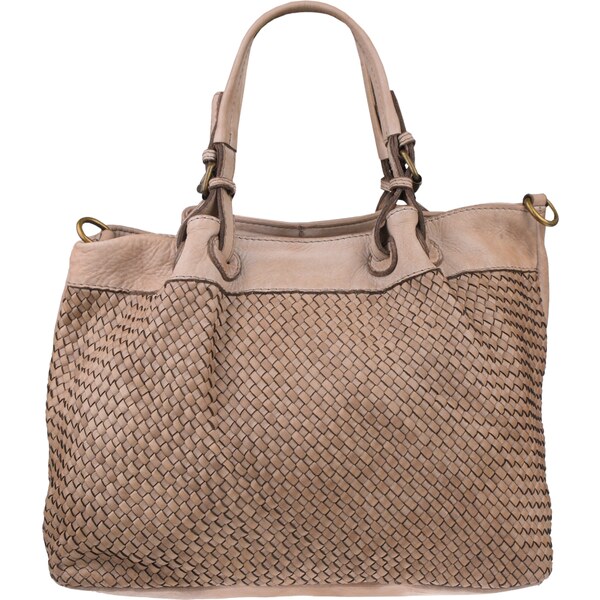 Béžová kožená talianska kabelka Daniela Cubo Taupe NovaKabelka.sk 32839285