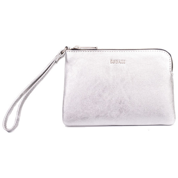SEGALI Dámska kožená listová kabelka etue A2 Silver 66595338