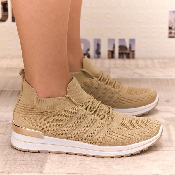 BOSIDO Dámske béžové tenisky JESSI 32861539