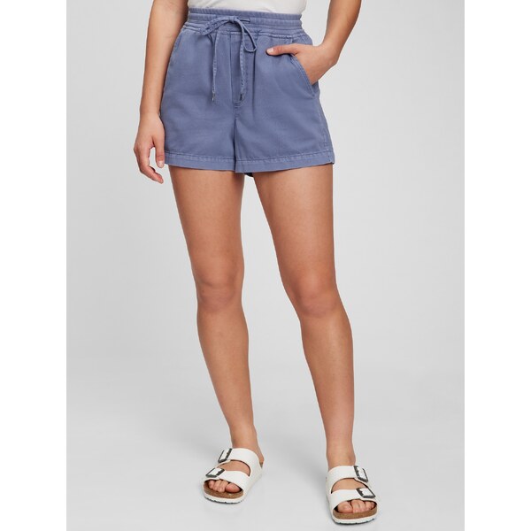 Modré dámské šortky s pružným pásom GAP 50531992