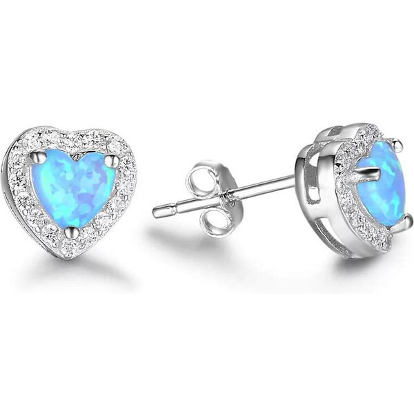 Dámske strieborné náušnice BLUE 32898382