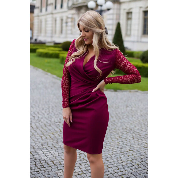 Glara Šaty s prekladaným výstrihom 55695715