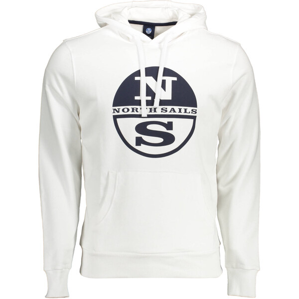 Biela pánska mikina s kapucňou North Sails 64705460