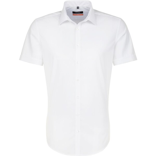 Pánska nežehlivá biela košeľa Slim fit s krátkym rukávom Seidensticker 32921174