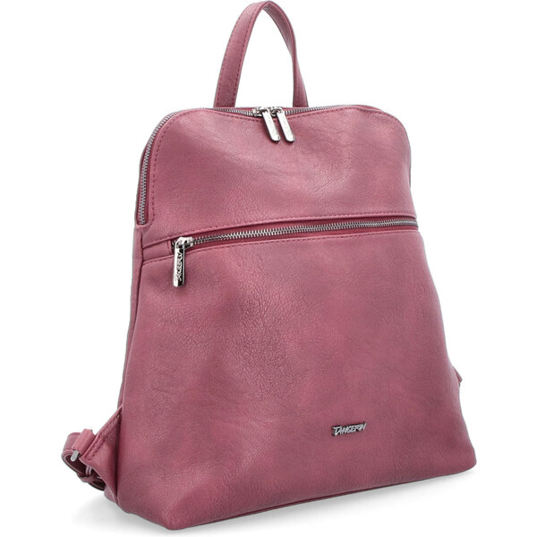 Mestský batoh zo syntetickej kože Tangerin vínová 8013 BO 64019688
