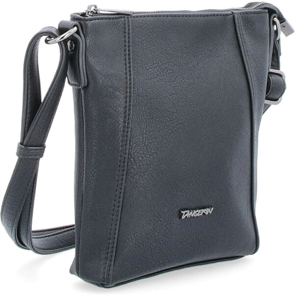 Kabelka zo syntetickej kože crossbody Tangerin čierna 8014 C 64019690