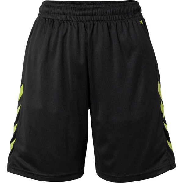 Hummel Športové nohavice limetová / čierna 62072232