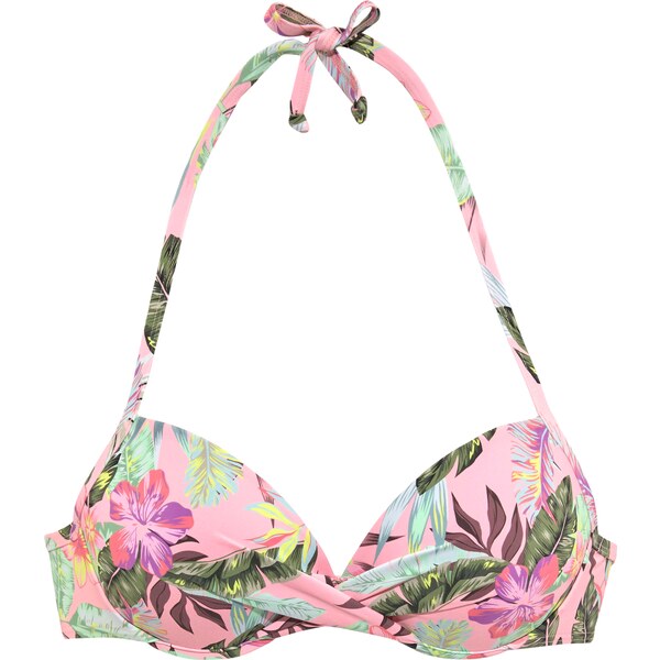 s.Oliver Bikinový top limetková / zelená / fialová / ružová 54232045