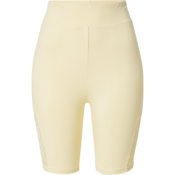 Urban Classics Legíny Lace pastelovo žltá 56124566