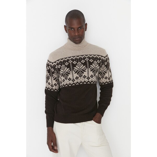 Pánsky sveter Trendyol Jacquard 50640709