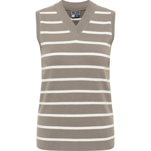 DreiMaster Maritim Sveter žltohnedá / biela 65641814