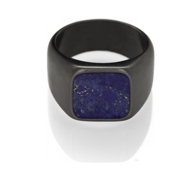 Lápis lazuli prsteň pre mužov - čierny Trimakasi 33145595