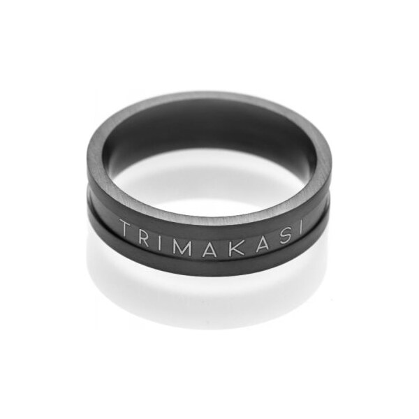 Trimakasi čierny prsteň pre mužov - 61,4mm Trimakasi 33145599