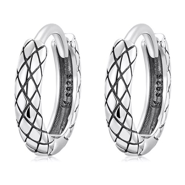 Lindas Jewelry Strieborné náušnice Hadia Koža Ag 925/1000 IN365 62537340