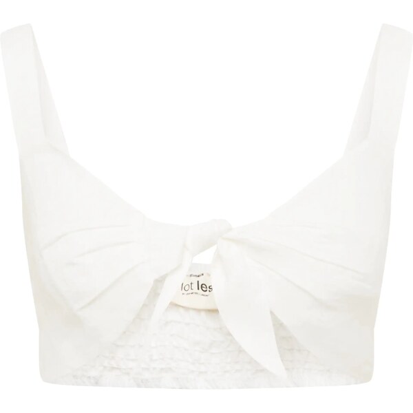 A LOT LESS Top Naomi šedobiela 54231567