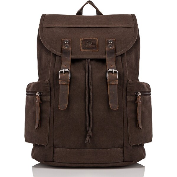 PAOLO PERUZZI Pánsky batoh na notebook | hnedá T-19-BR 33297254