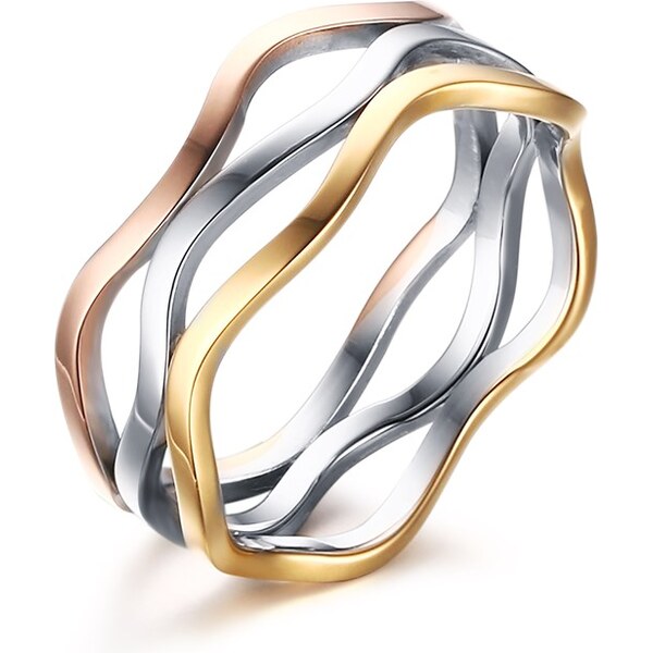 Titan Jewerly Dámsky oceľový prsteň Love Waves 66062783