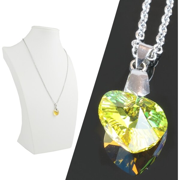 CITY STORM Retiazka s príveskom Swarovski elements v tvare Heart 14 mm 66889350