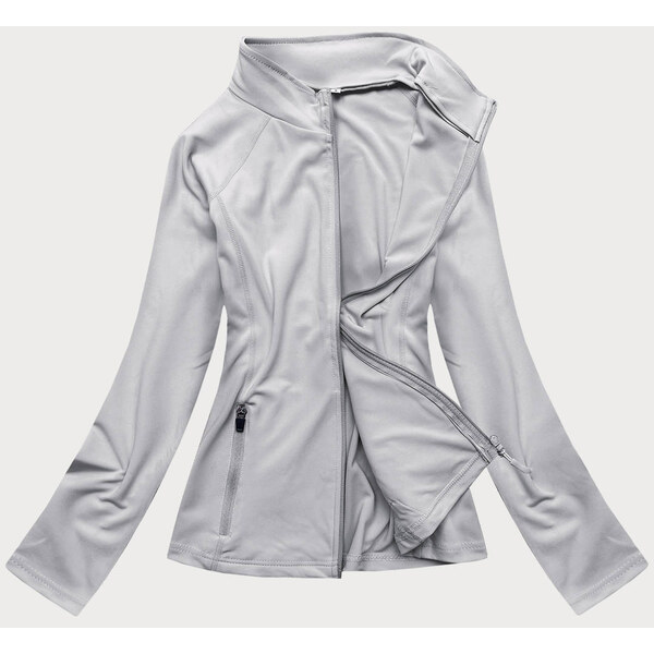 J.STYLE Šedá vypasovaná dámska mikina (HD154-03) 35663720