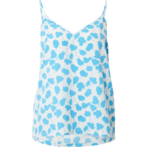 JUST FEMALE Top Bloom neónovo modrá / biela 54230868