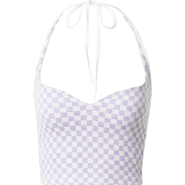 Nasty Gal Top fialová / biela 58463554