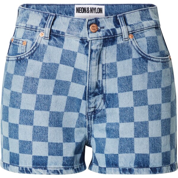 NEON & NYLON Džínsy FREJA enciánová / modrá denim 54441827