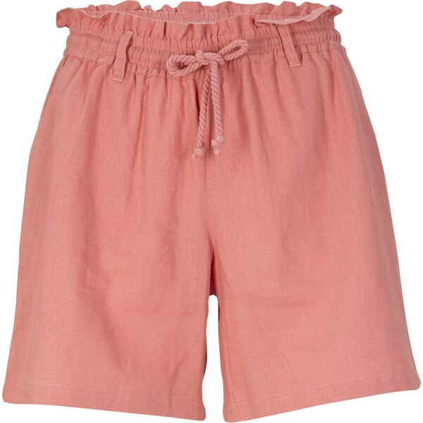 bonprix Plátené šortky paperbag, farba ružová 44739537