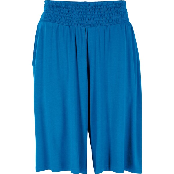 bonprix Džersejové bermudy z viskózového mixu, farba modrá 44740297