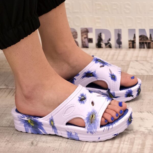 JOHN-C Dámske modré šľapky LILI 33526492