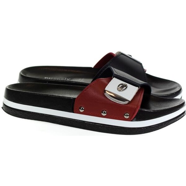 JOHN-C Dámske čierne šľapky POW 63701175